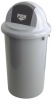 Afvalbak Rubbermaid Kunststof pushbak 60 ltr, grijs.
