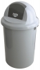 Afvalbak Rubbermaid Kunststof pushbak 90 ltr, grijs.