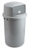 Afvalbak Rubbermaid Push 126 ltr, grijs.