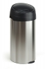 Afvalbak Wesco Singletouch 60 ltr, chr/zwart.