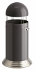 Afvalbak Wesco Big Cap op sokkel 120 ltr, grafiet.