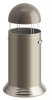 Afvalbak Wesco Big Cap op sokkel 120 ltr, neusilber.