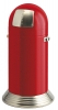 Afvalbak Wesco Big Push 120 ltr, rood.