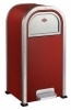 Afvalbak Wesco Wasteman Kick 50 ltr, rood.