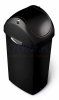 Afvalbak Simplehuman Plastic Can met Swing Deksel 60 Liter, Zward