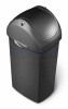Afvalbak Simplehuman Plastic Can met Swing Deksel 60 Liter, Grijs