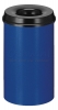 Afvalbak Vlamdovend 20 liter, Blauw/Zwart