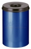 Afvalbak Vlamdovend 30 liter, Blauw/Zwart