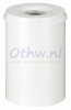 Afvalbak Vlamdovend 30 liter, Wit