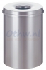 Afvalbak Vlamdovend 30 liter, Zilver