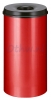 Afvalbak Vlamdovend 50 liter, Rood/Zwart