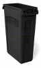 Afvalbak Ronde afvalbak met touchdeksel 40 liter, chroom/zwart