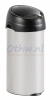 Afvalbak Ronde afvalbak met touchdeksel 60 liter, Metallic/Zwart