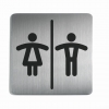 PICTOGRAM 150X150MM WC DAMES/HEREN