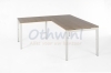Bureau Nice Price Office Pro-4 160 x 80 inhaak 60 x 80, vaste hoogte