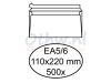 Envelop Hermes bank EA5/6 110x220mm zelfklevend wit 500stuks