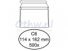 Envelop Hermes bank C6 114x162mm zelfklevend wit 500stuks