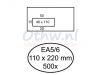 Envelop Hermes EA5/6 110x220mm venster 4x11links zelfkl 500