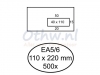 Envelop Hermes EA5/6 110x220mm venster 4x11rechts zelfkl 500