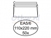Envelop Hermes bank EA5/6 110x220mm zelfklevend wit 50stuks