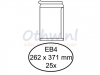 Envelop Hermes akte EB4 262x371mm zelfklevend wit 25stuks