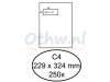 Envelop Hermes C4 229x324mm venster 4x11links 250stuks