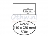 Envelop Hermes EA5/6 110x220mm venster 3x10rechts zelfkl 500