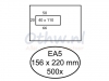 Envelop Hermes EA5 156x220mm venster 4x11links zelfkl 500st