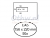 Envelop Hermes Digital EA5 156x220mm venster 4x11links zelfk