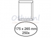Envelop akte 175x265mm zelfklevend 100gr wit 250stuks