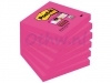 Memoblok 3M Post-it 654-SSFA Super Sticky 76x76mm Fuchsia