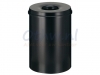 Papierbak met vlamdover Vepabins 15liter 25.5cm zwart