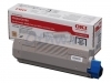 Toner Oki 43872307 blauw