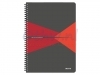 Notitieboek Leitz Office A4 lijn karton rood