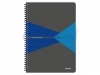 Notitieboek Leitz Office A4 lijn karton blauw