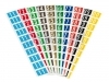 Code-tabs voor Jalema Secolor mappen 0-9 zelfklevend 300st
