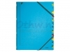 Sorteermap Leitz 3912 12-delig blauw