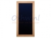 Krijtbord Securit wand 20x40cm teak hout