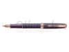 Vulpen Parker Sonnet chiselled silver purple PGT 18K M