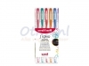 Gelschrijver Uniball Signo glitter assorti 0.8mm etui à 8st