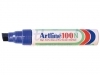 Viltstift Artline 100 schuin blauw 4-12mm