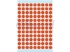 Etiket Herma 1842 rond 8mm rood 540stuks