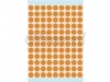 Etiket Herma 1844 rond 8mm fluor oranje 540stuks