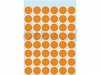 Etiket Herma 1864 rond 12mm fluor oranje 240stuks