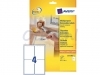 Etiket Avery L4733REV-25 99.1x139mm afneembaar wit 100stuks