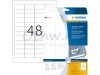 Etiket Herma 4346 45.7x21.2mm verwijderbaar wit 1200stuks