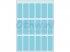 Etiket Herma 3653 12x34mm blauw 90stuks