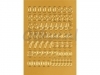 Etiket Herma 4184 12mm getallen 0-9 goudfolie 66stuks