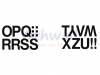 Etiket Herma 4188 33mm letters O-Z zwart 16stuks