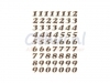 Etiket Herma 4193 8mm getallen 0-9 goudfolie 64stuks